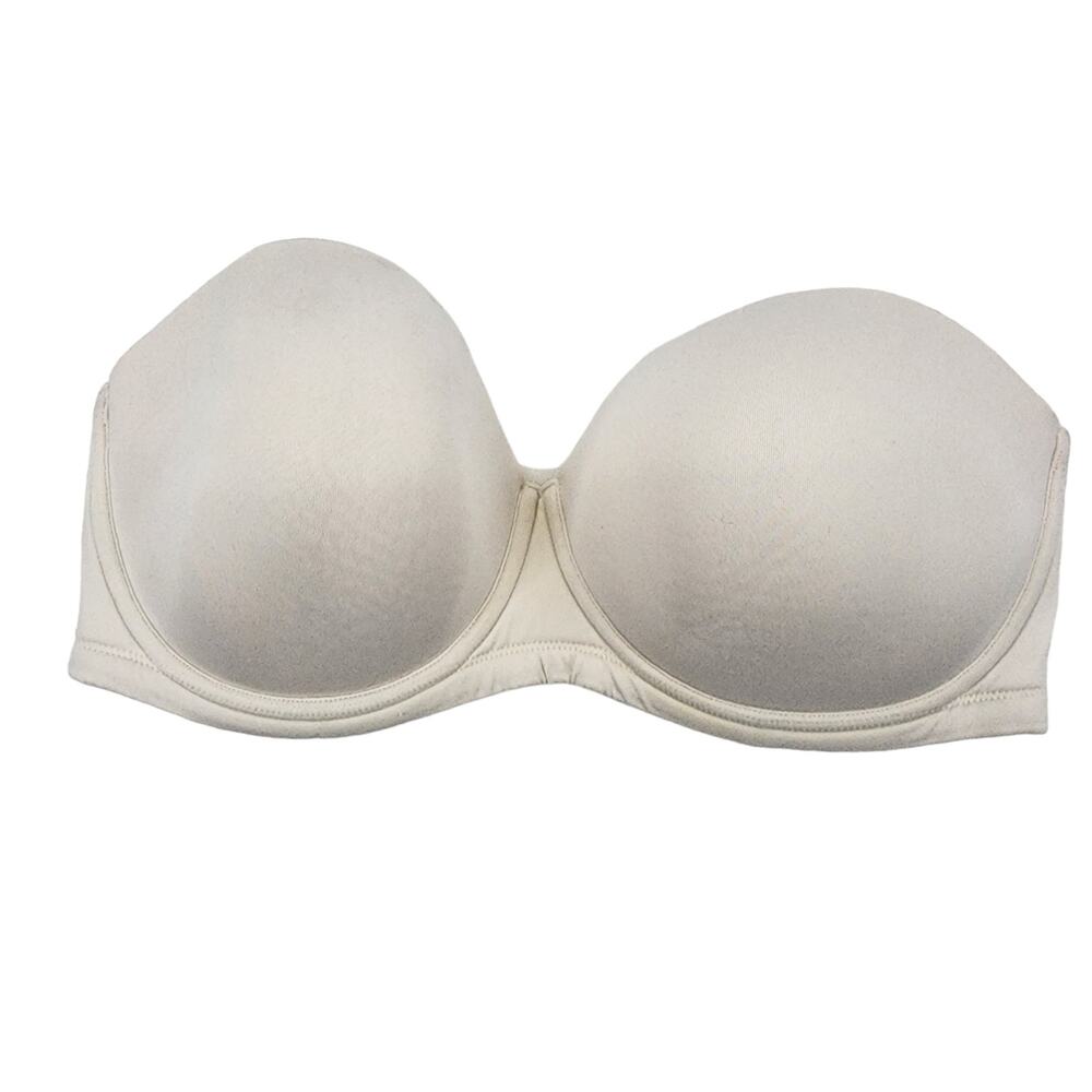 Wacoal Red Carpet Strapless White Full Coverage Underwire Bra Size 40DDD